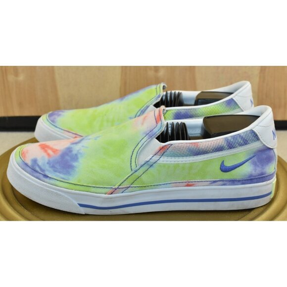 Nike Court Legacy Women's Shoes Size 8.5 Tie-Dye Print Slip On Walking Sneakers - Picture 5 of 10